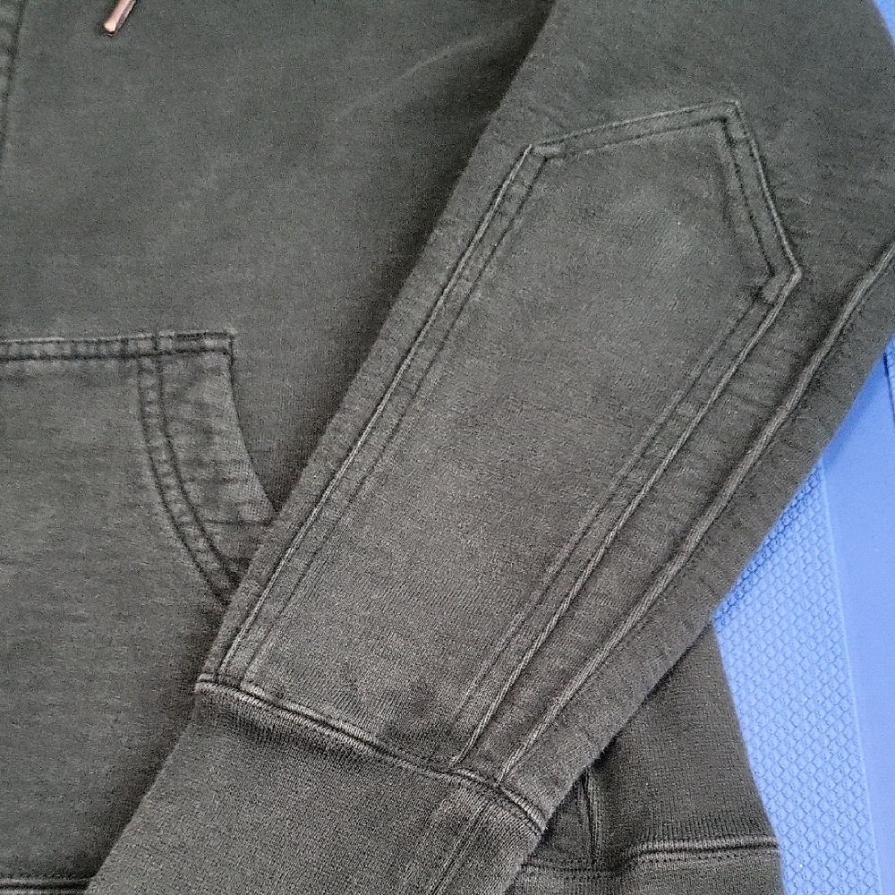 American Giant Women's Classic Full-zip Hoodie In Hunter Green - Picture 4 of 7